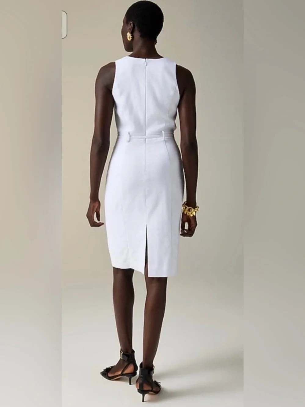 J.Crew Executive dress in stretch linen blend